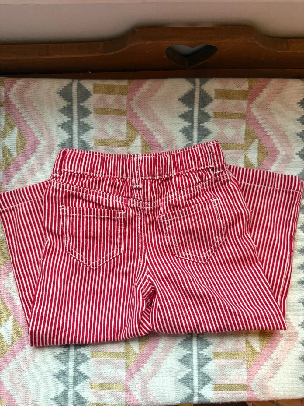 OshKosh B'gosh Red and White Striped Pants